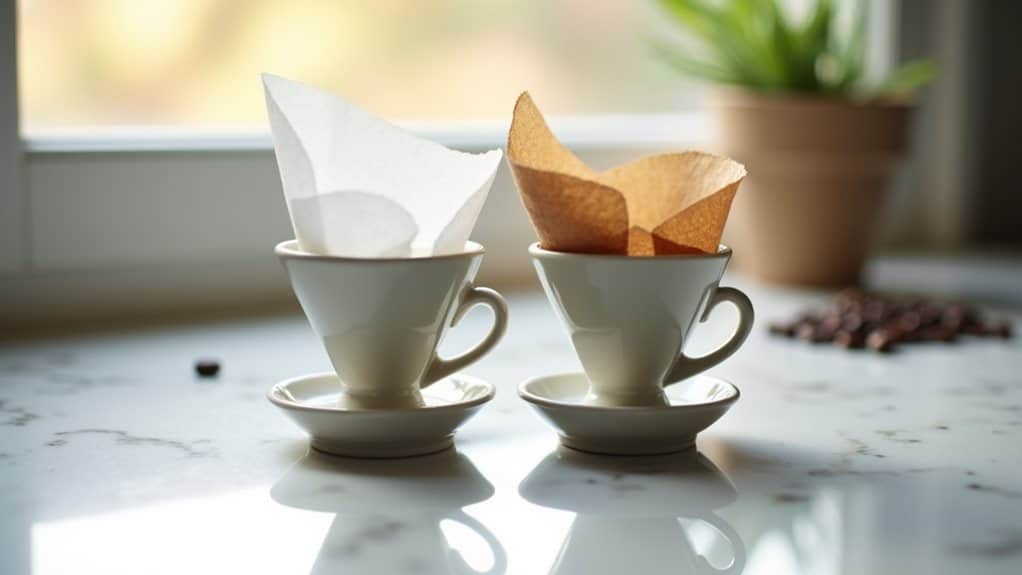 coffee filter color comparison